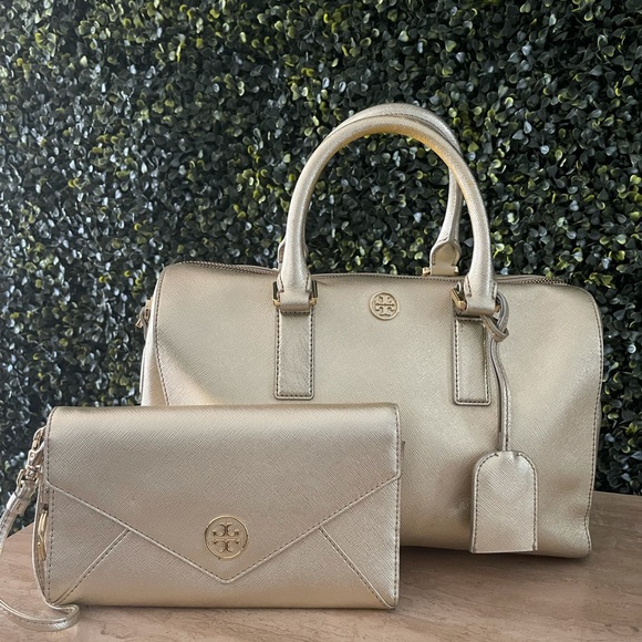 Robinson Middy satchel by Tory Burch with wallet - Picture 3 of 12